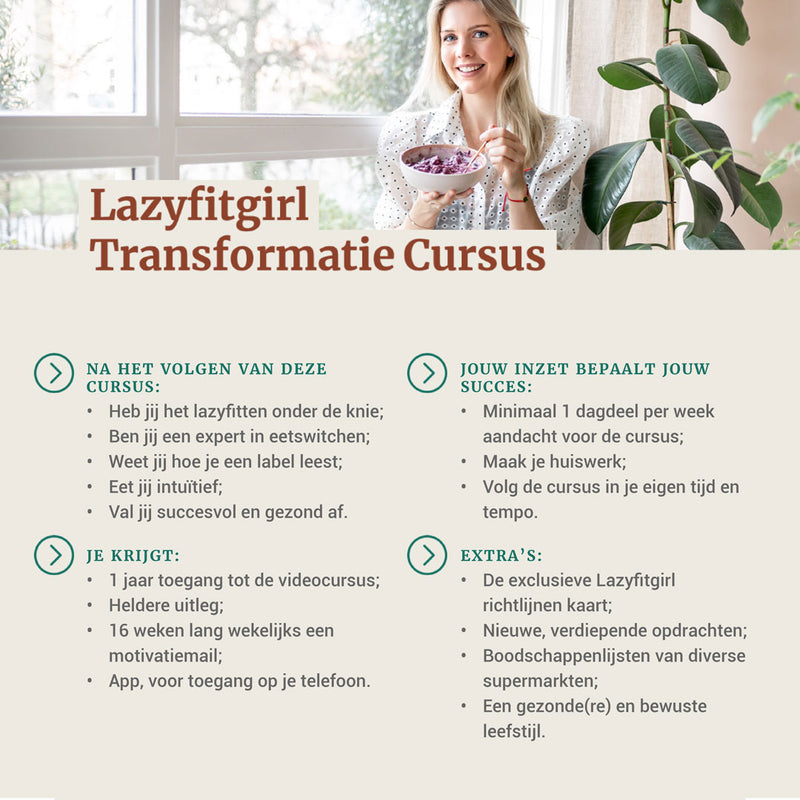 De Afslank Transformatie Cursus & Cursus Labels lezen [Combideal]