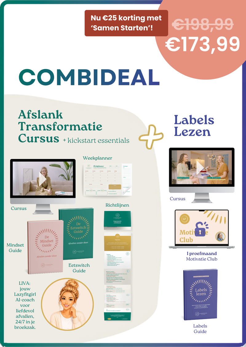De Afslank Transformatie Cursus & Cursus Labels lezen [Combideal]